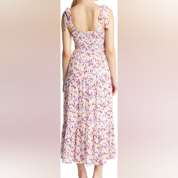 SAM EDELMAN Confetti Smocked Bodice Maxi Sundress - Picture 4 of 11